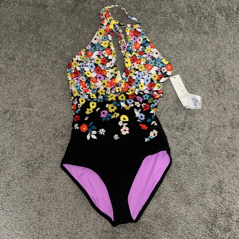 Anne Cole Floral Bathing Suit